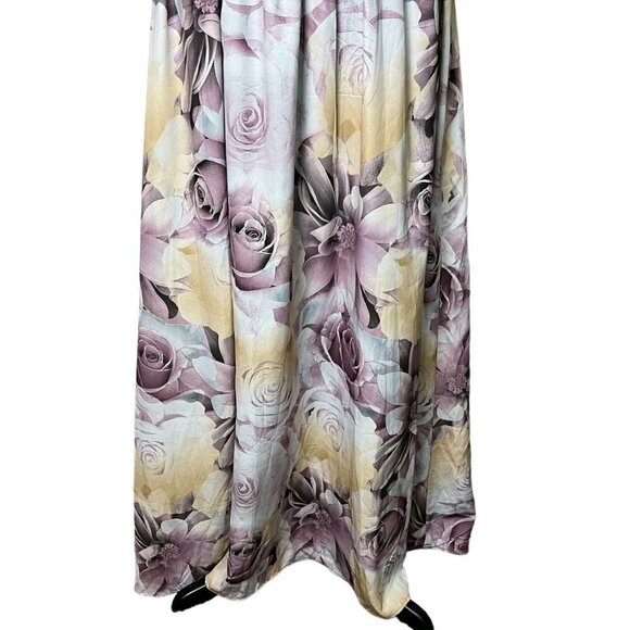 Three Bird Nest Purple Floral Maxi Dress - Picture 6 of 12